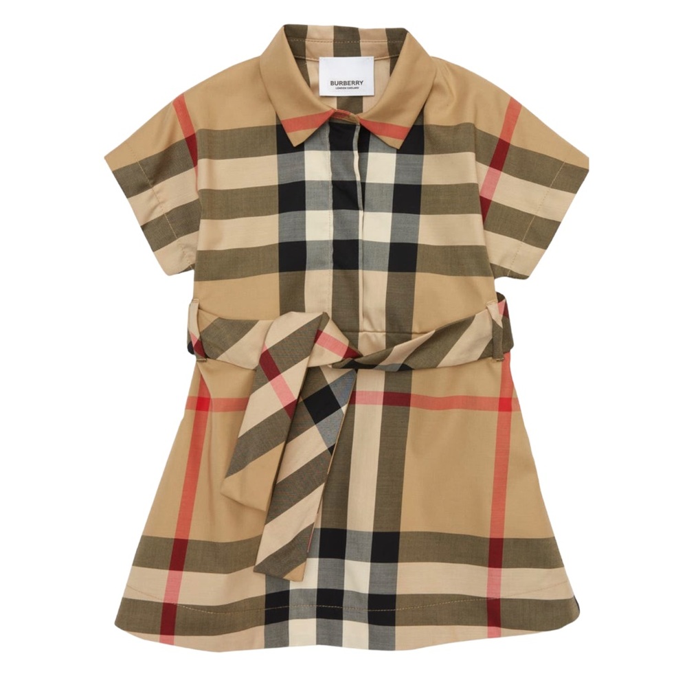 NWT Burberry Giulietta Check Baby Toddler Dress